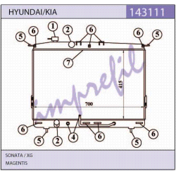 RADIADOR HYUNDAI / KIA...