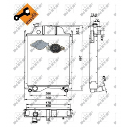 RADIADOR JOHN DEERE 2250 2650