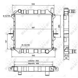 RADIADOR NISSAN ATLEON 00-