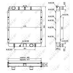 RADIADOR MITSUBISHI CANTER...