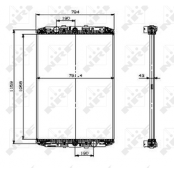 RADIADOR DAF 95XF XF95 97-05