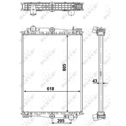 RADIADOR DAF 85CF 98-