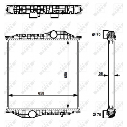 RADIADOR MAN NEOPLAN BUS 91-