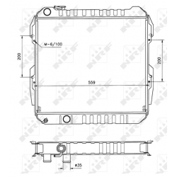 RADIADOR TOYOTA Hilux 88-